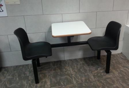 Fixed seating fast food table (CU10)