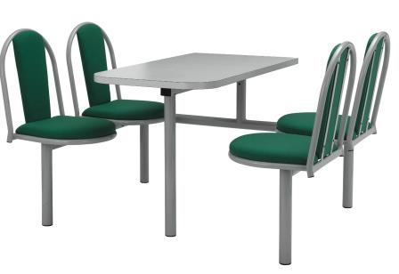 Fixed seating fast food table (CU16)