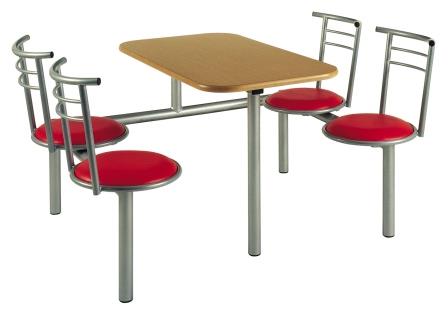 Fixed seating fast food table (CU25)