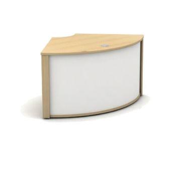 Mobili 90 degree compact low reception counter