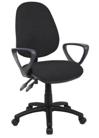 Vantage 2-lever operator chair with fixed loop arms